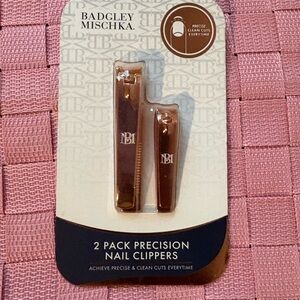 Badgley Mischka Brown Nail Clippers Set